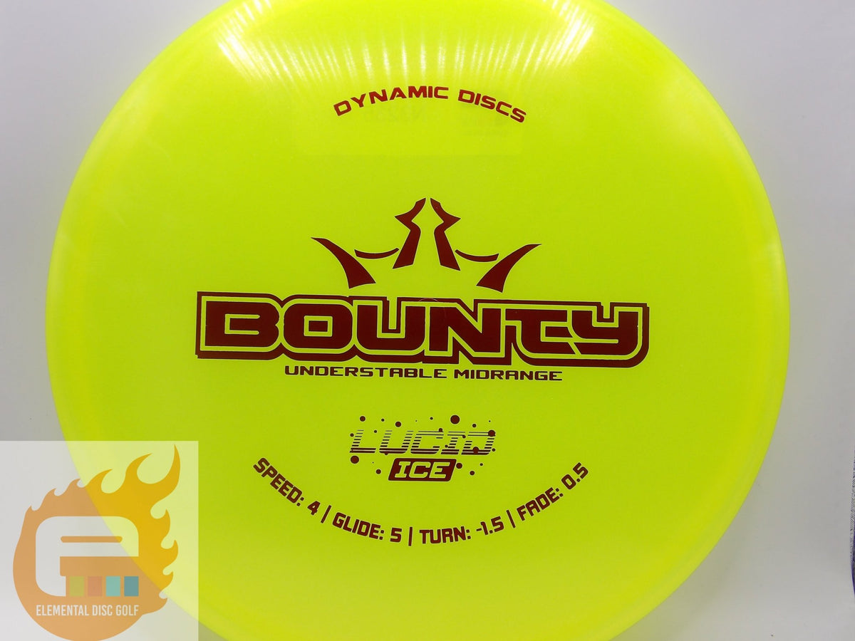 Dynamic Discs Lucid Ice Glimmer Bounty (4/5/-1.5/0.5) - Elemental Disc Golf