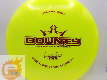 Dynamic Discs Lucid Ice Glimmer Bounty (4/5/-1.5/0.5) - Elemental Disc Golf