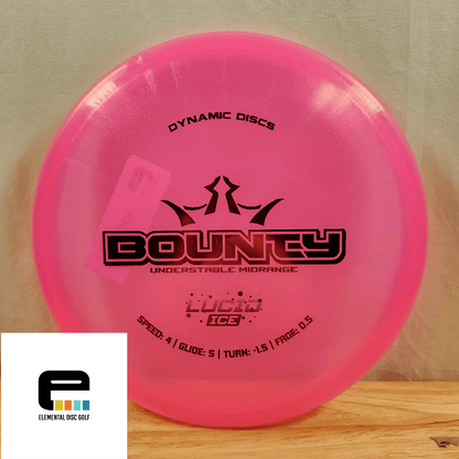 Dynamic Discs Lucid Ice Glimmer Bounty (4/5/-1.5/0.5) - Elemental Disc Golf