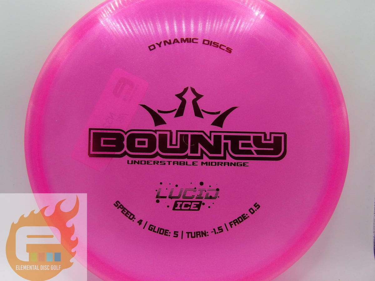 Dynamic Discs Lucid Ice Glimmer Bounty (4/5/-1.5/0.5) - Elemental Disc Golf