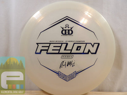 Dynamic Discs Lucid Ice Glimmer Felon (Ricky Wysocki) - Elemental Disc Golf
