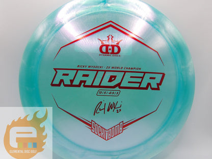 Dynamic Discs Lucid Ice Glimmer Raider (13/5/-0.5/3) - Ricky Wysocki - Elemental Disc Golf