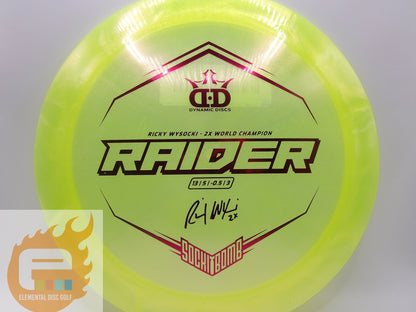 Dynamic Discs Lucid Ice Glimmer Raider (13/5/-0.5/3) - Ricky Wysocki - Elemental Disc Golf