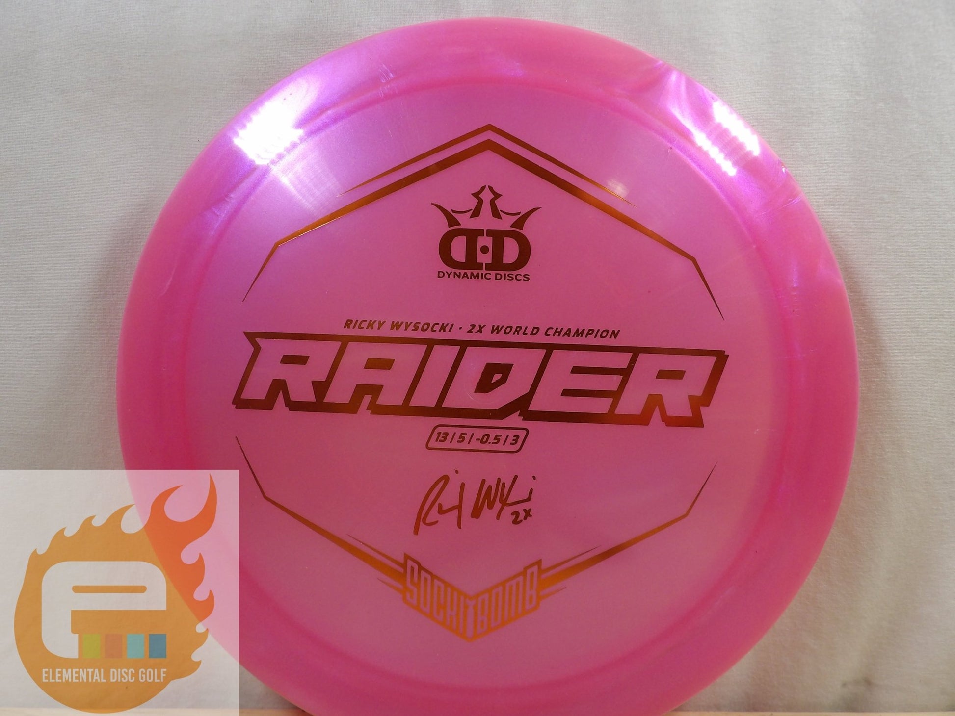 Dynamic Discs Lucid - Ice Glimmer Raider (Wysocki) - Elemental Disc Golf