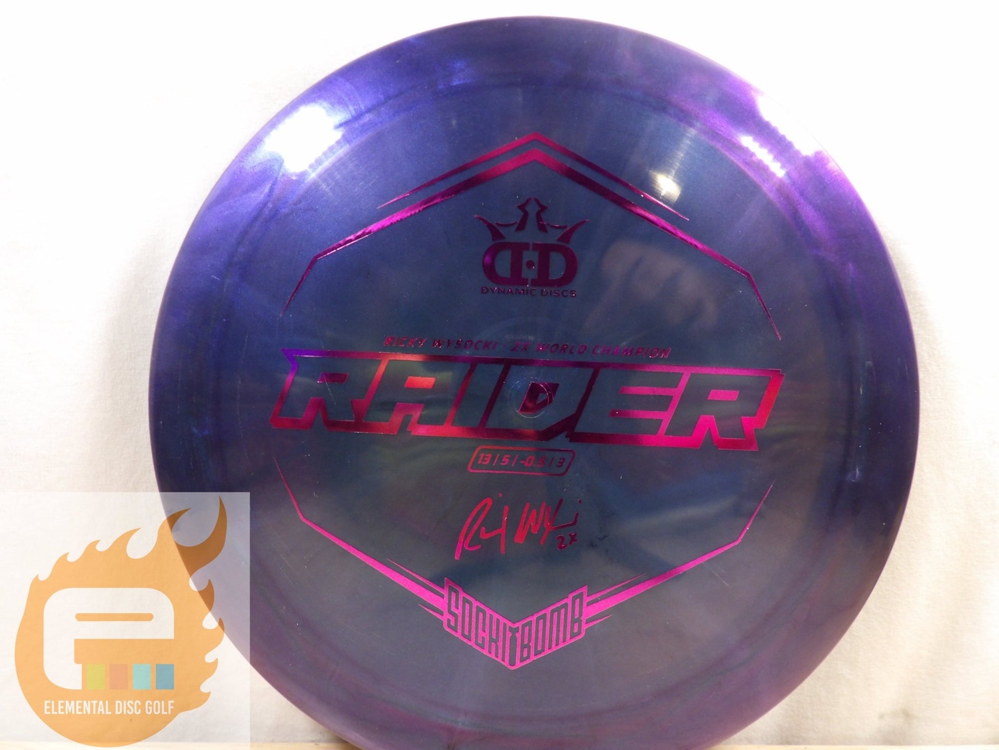 Dynamic Discs Lucid - Ice Glimmer Raider (Wysocki) - Elemental Disc Golf
