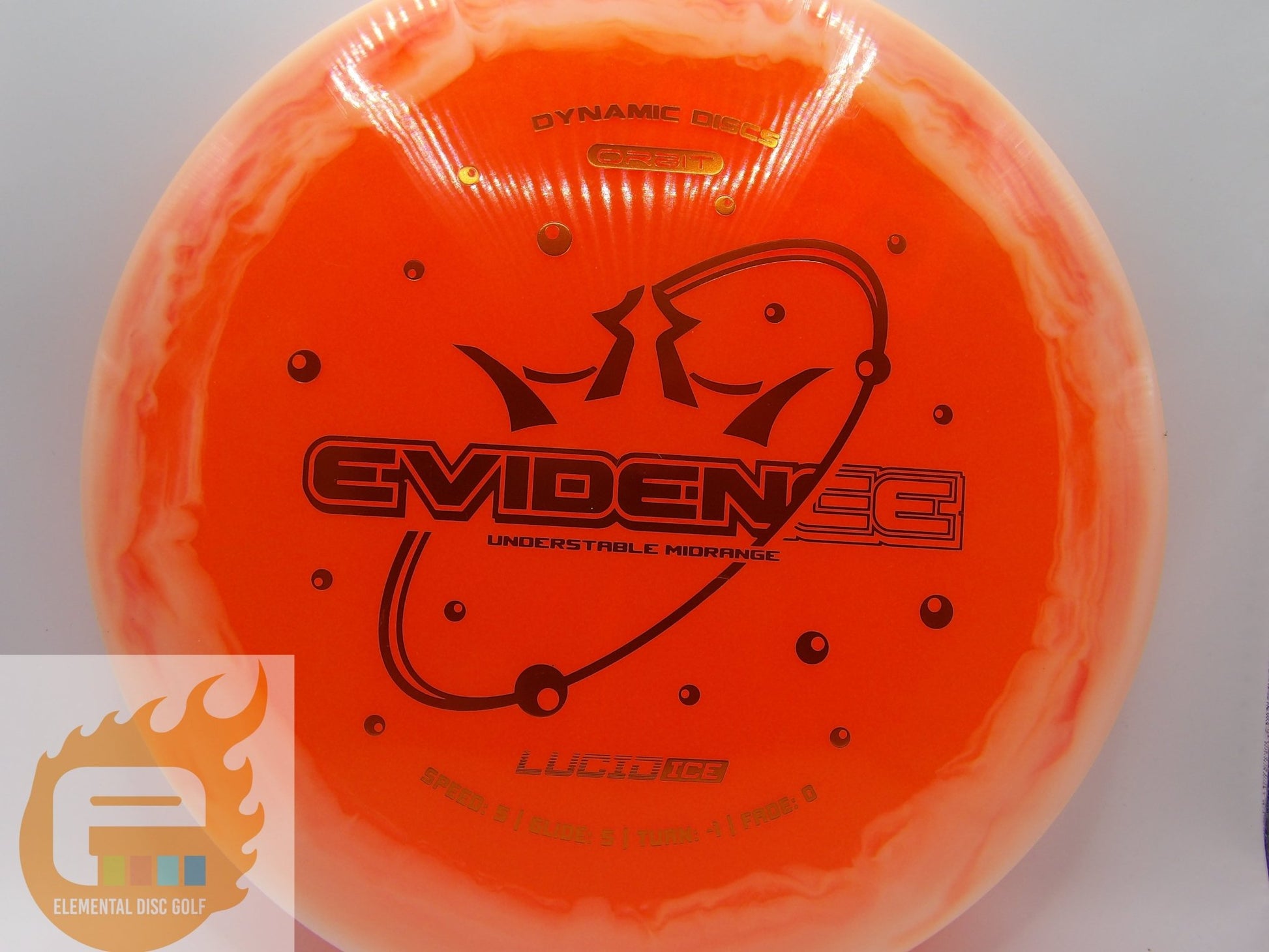 Dynamic Discs Lucid Ice Orbit Evidence (5/5/-1/0) - Elemental Disc Golf
