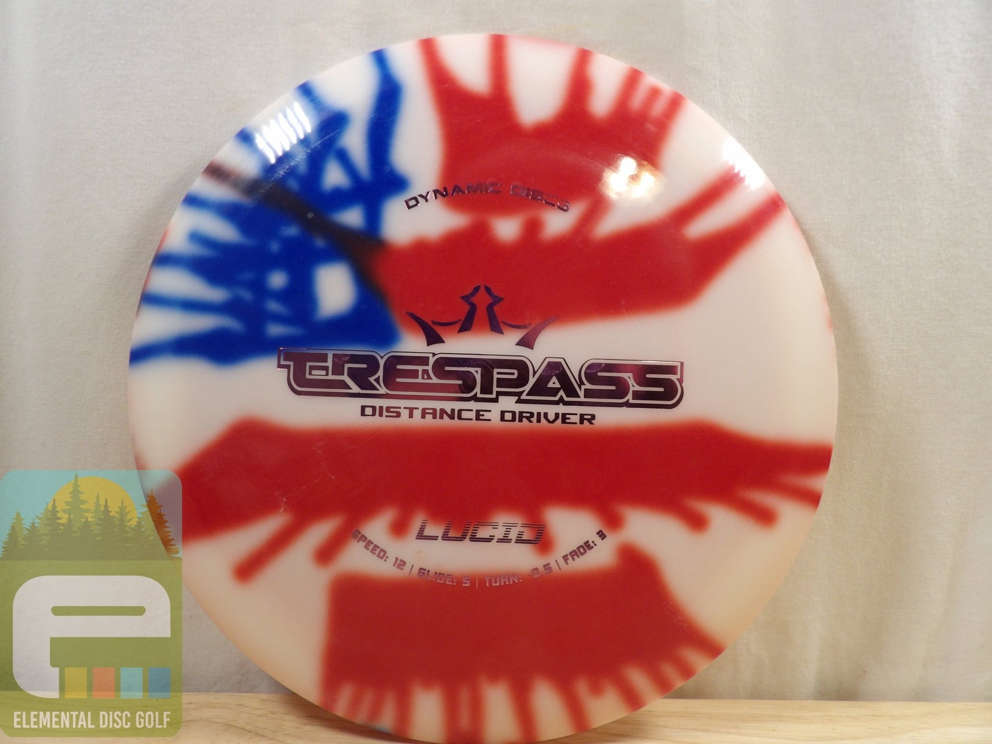 Dynamic Discs Lucid Mydye Trespass (12/5/ - 0.5/3) - Elemental Disc Golf