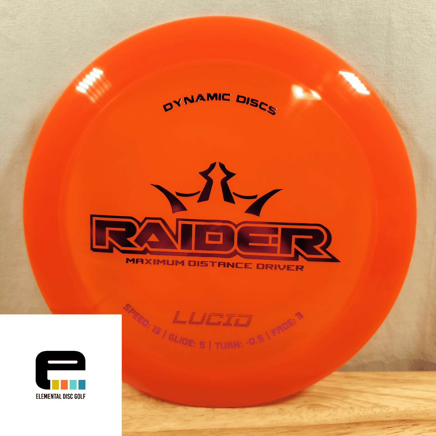 Dynamic Discs Lucid Raider (13/5/-0.5/3) - Elemental Disc Golf