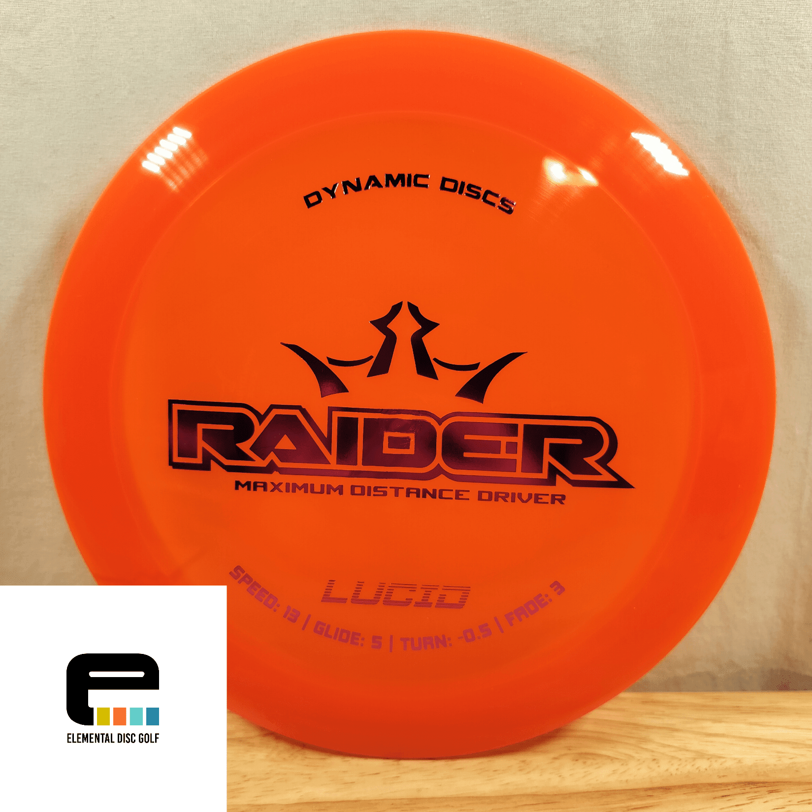 Dynamic Discs Lucid Raider (13/5/-0.5/3) - Elemental Disc Golf