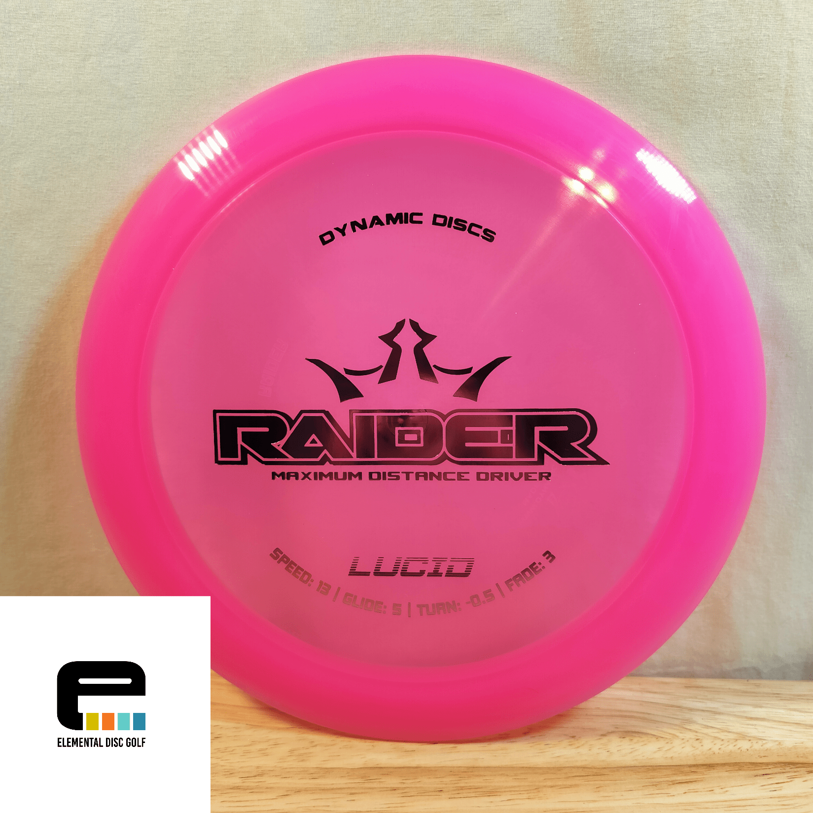 Dynamic Discs Lucid Raider (13/5/-0.5/3) - Elemental Disc Golf