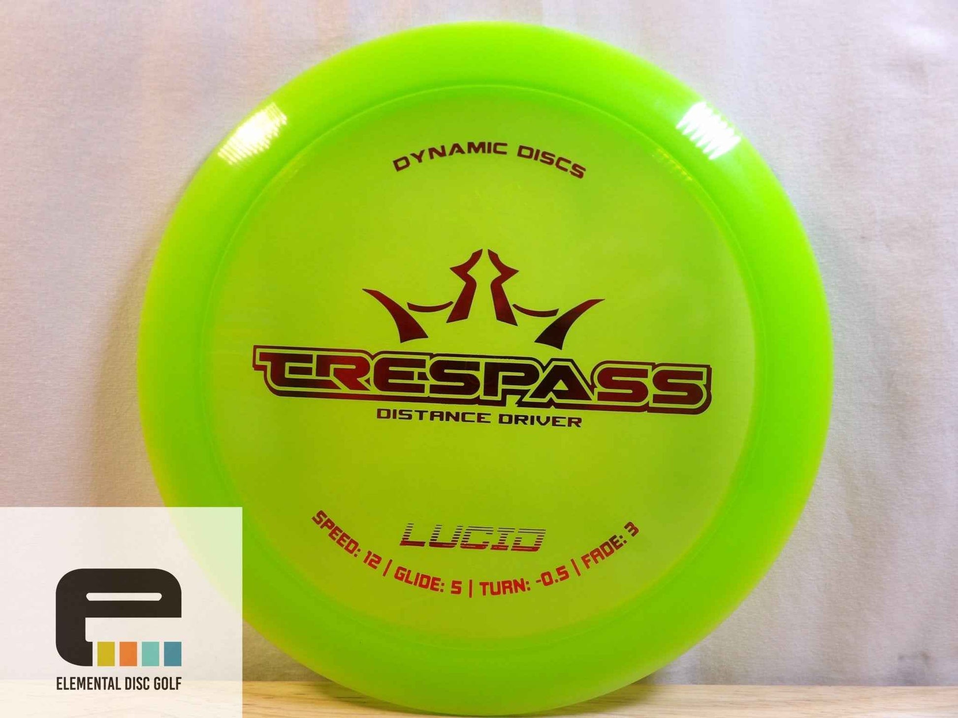 Dynamic Discs Lucid Trespass (12/5/-0.5/3) - Elemental Disc Golf