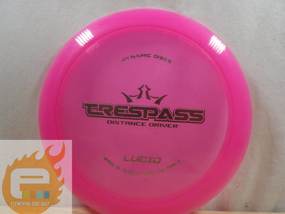 Dynamic Discs Lucid Trespass (12/5/ - 0.5/3) - Elemental Disc Golf