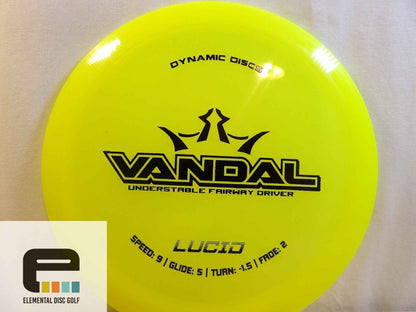 Dynamic Discs Lucid Vandal (9/5/-1.5/2) - Elemental Disc Golf