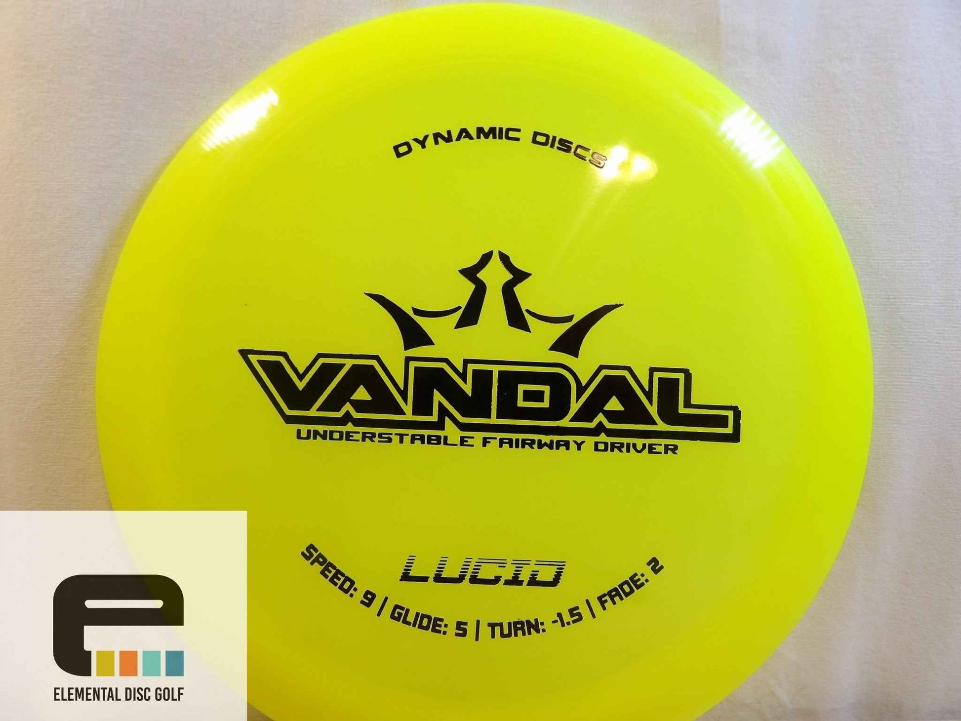 Dynamic Discs Lucid Vandal (9/5/-1.5/2) - Elemental Disc Golf