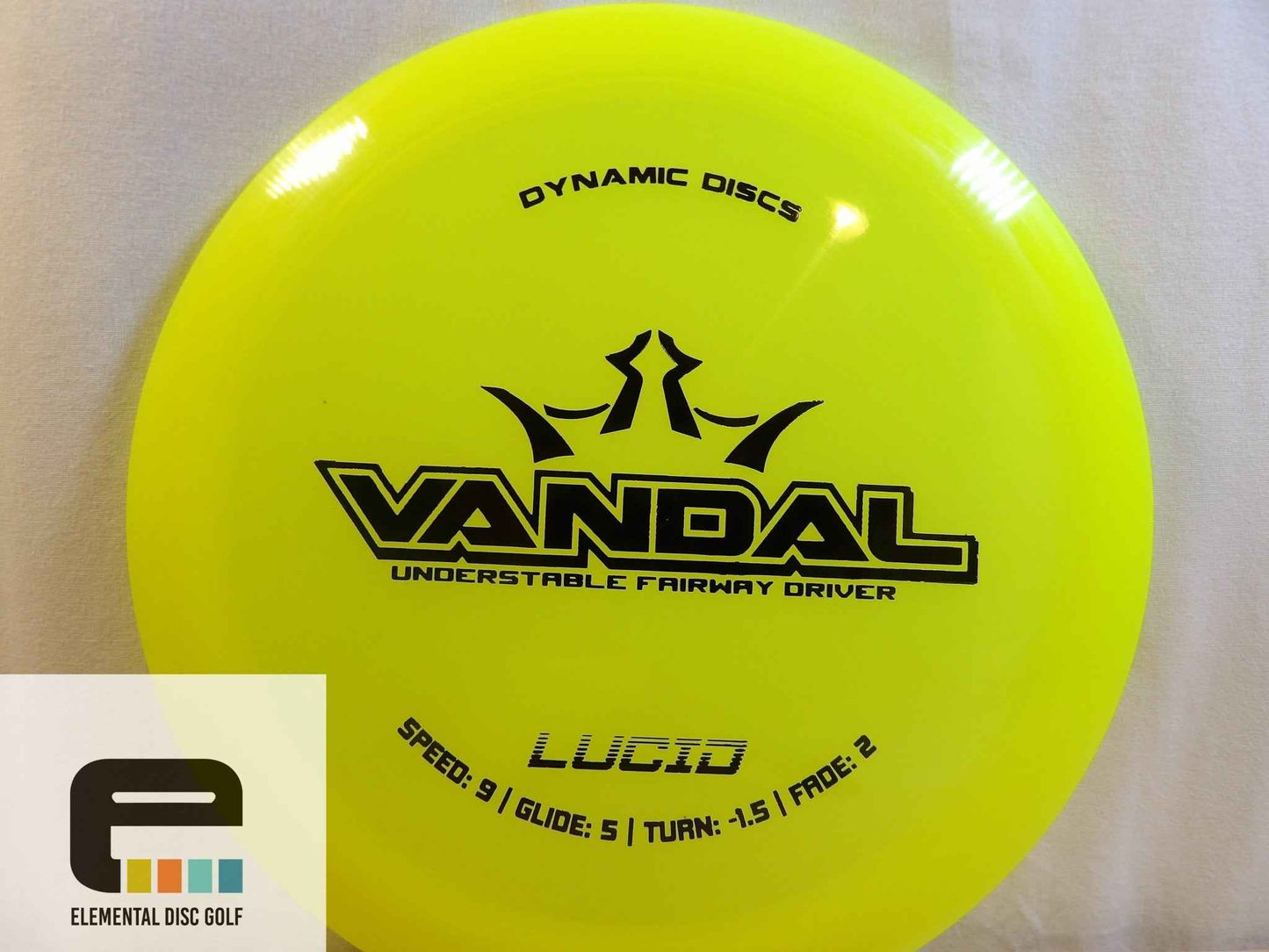 Dynamic Discs Lucid Vandal (9/5/-1.5/2) - Elemental Disc Golf