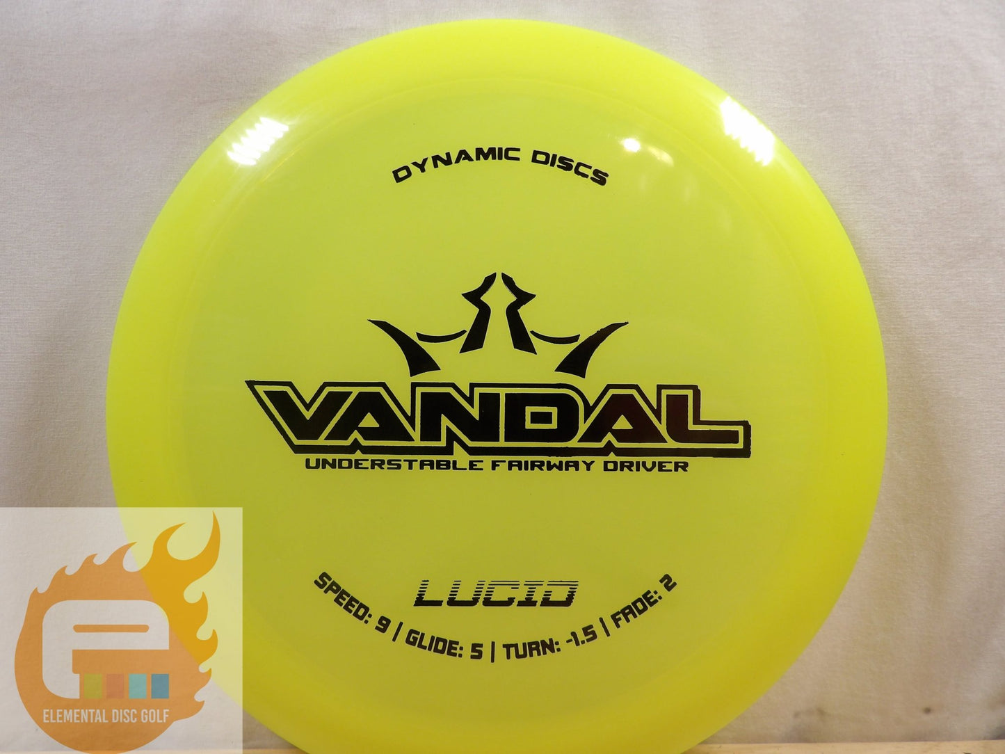 Dynamic Discs Lucid Vandal (9/5/ - 1.5/2) - Elemental Disc Golf