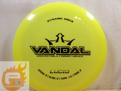 Dynamic Discs Lucid Vandal (9/5/ - 1.5/2) - Elemental Disc Golf