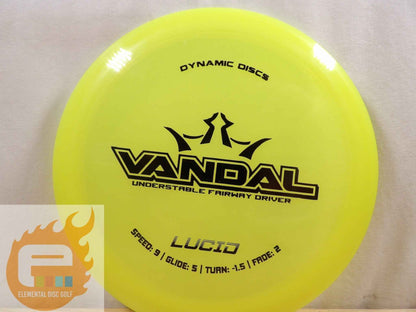 Dynamic Discs Lucid Vandal (9/5/-1.5/2) - Elemental Disc Golf