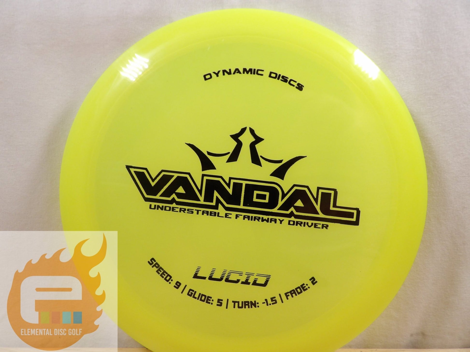 Dynamic Discs Lucid Vandal (9/5/ - 1.5/2) - Elemental Disc Golf