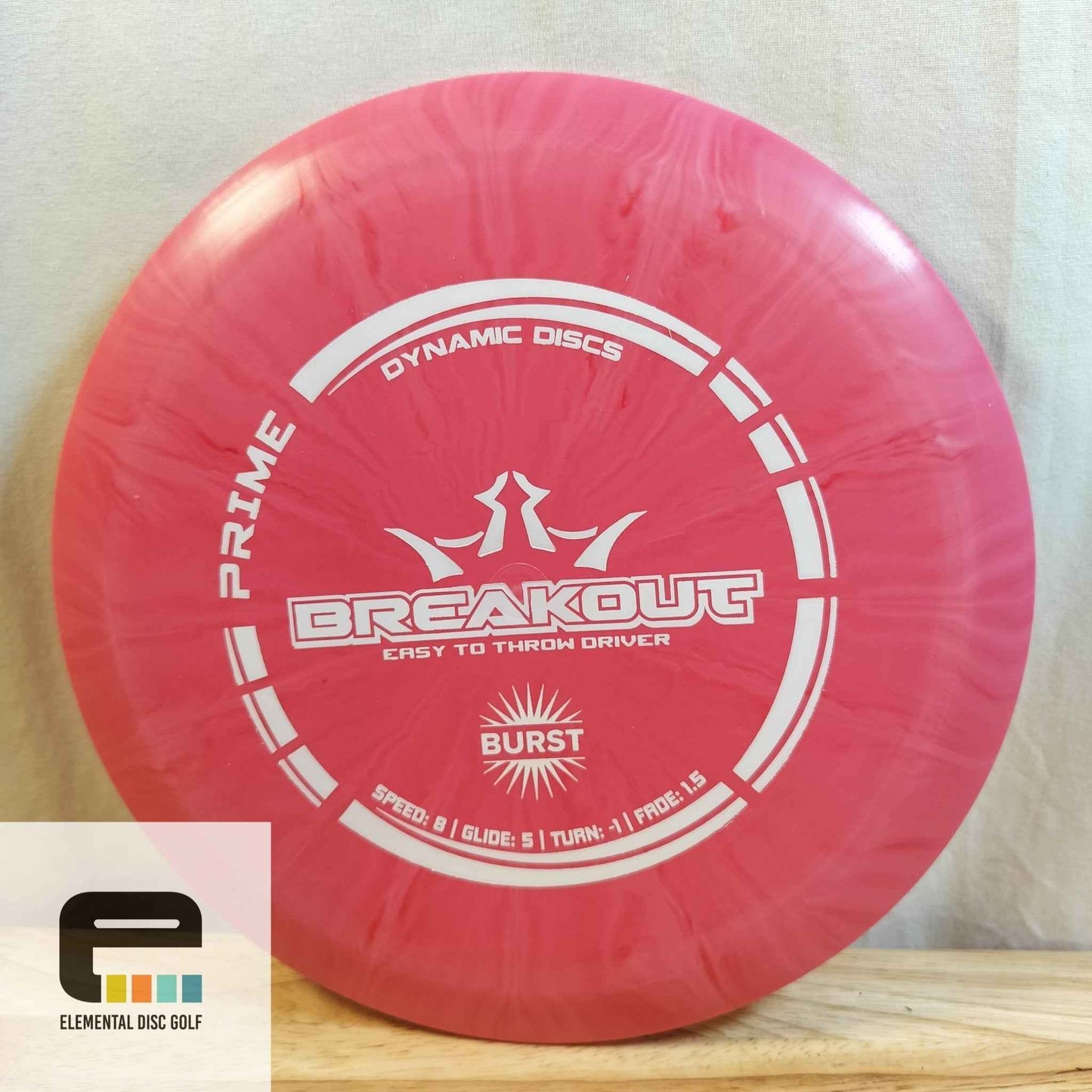 Dynamic Discs Prime Burst Breakout (8/5/-1/1.5) - Elemental Disc Golf