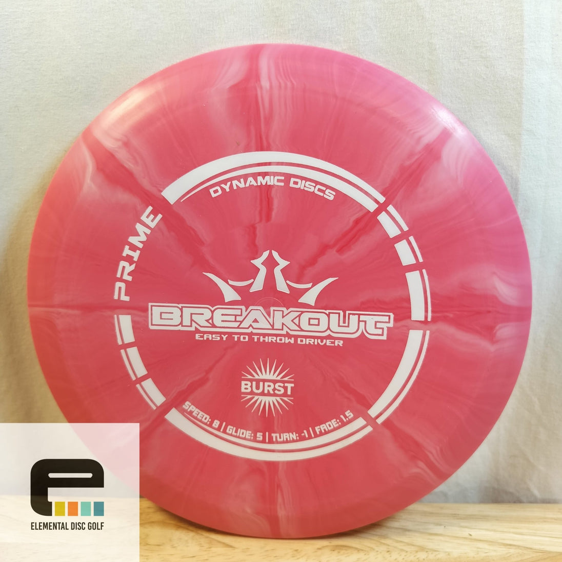 Dynamic Discs Prime Burst Breakout - Elemental Disc Golf