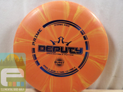 Dynamic Discs Prime Burst Deputy (3/4/ - 1.5/0) - Elemental Disc Golf