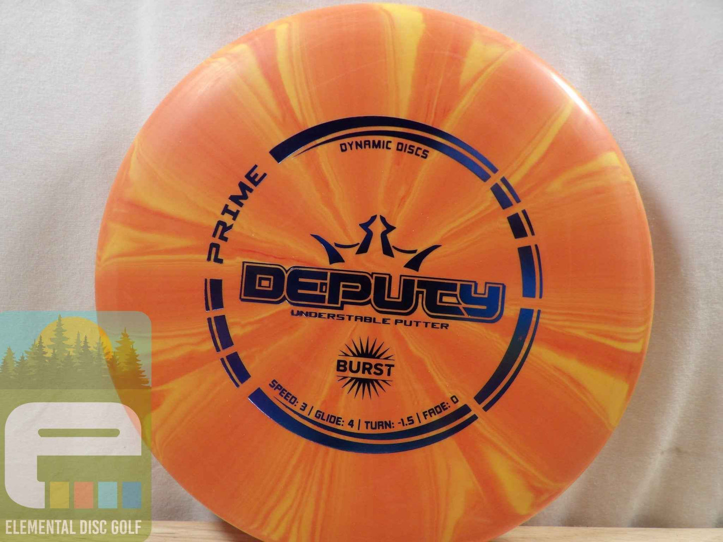 Dynamic Discs Prime Burst Deputy (3/4/-1.5/0) - Elemental Disc Golf