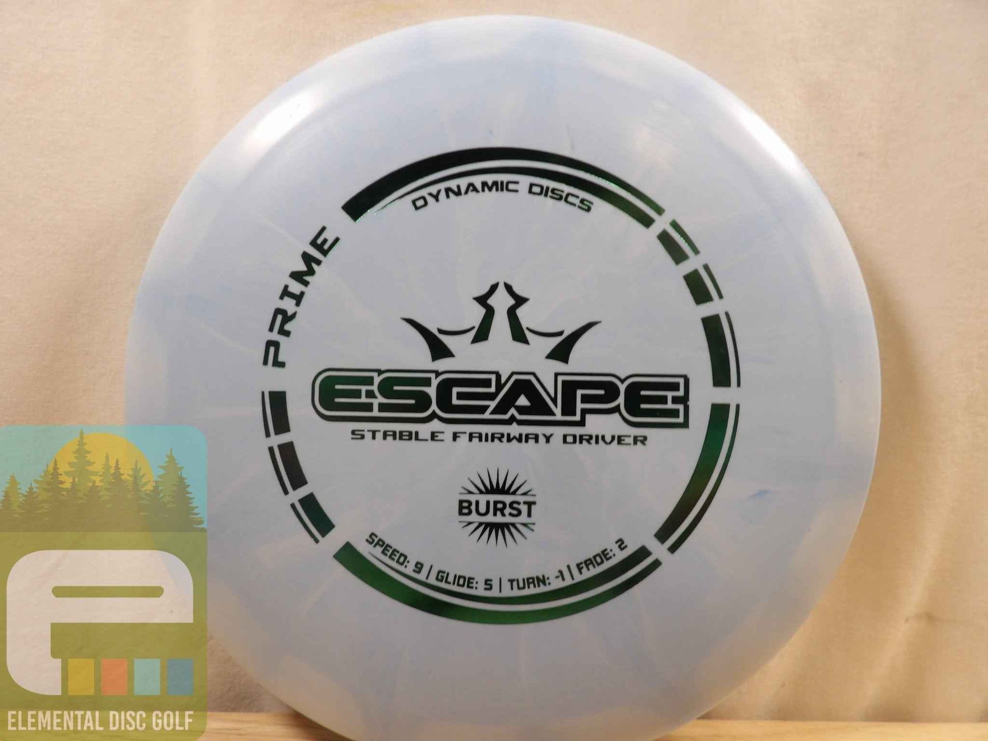 Dynamic Discs Prime Burst Escape (9/5/-1/2) - Elemental Disc Golf