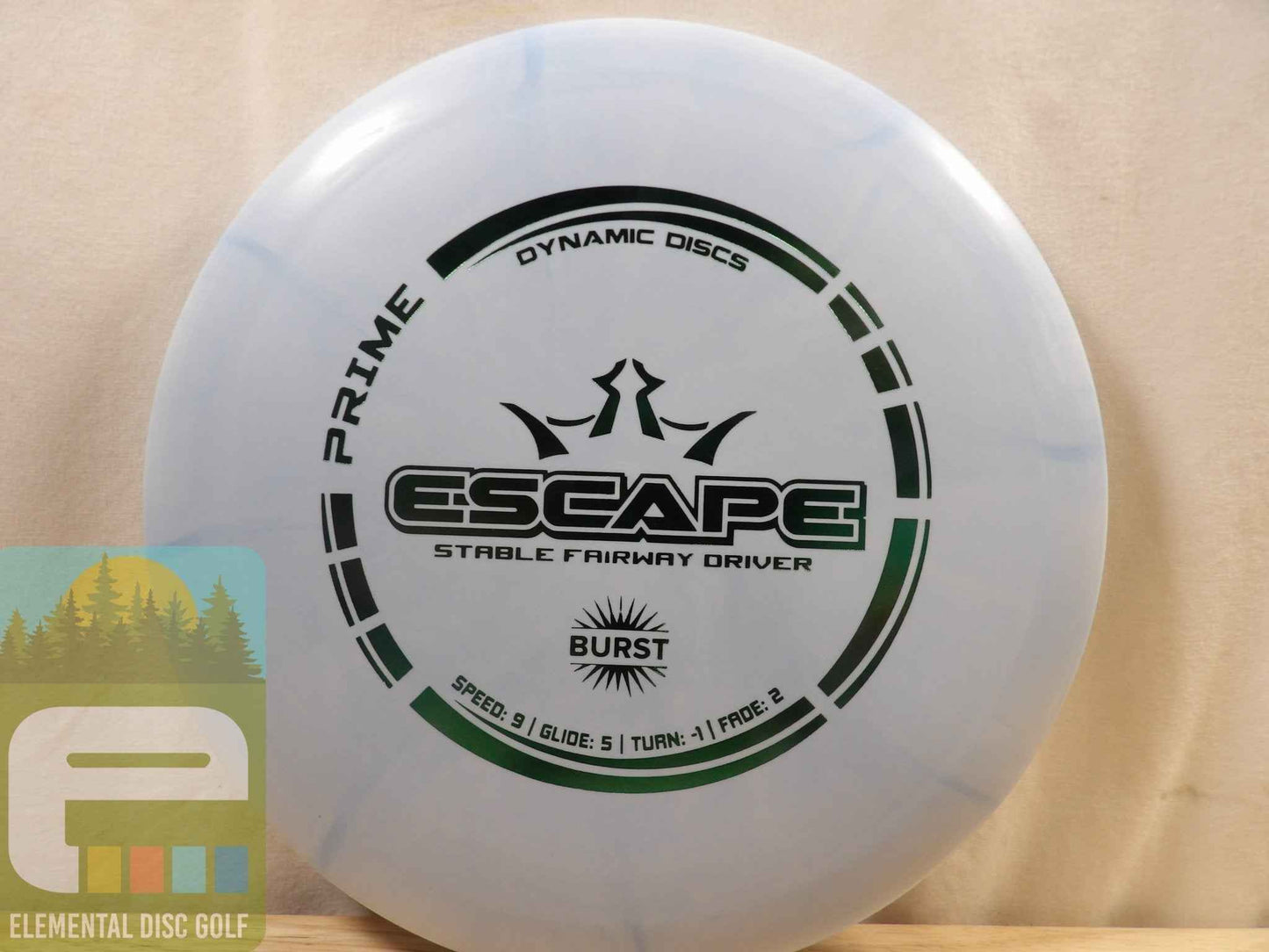 Dynamic Discs Prime Burst Escape (9/5/-1/2) - Elemental Disc Golf