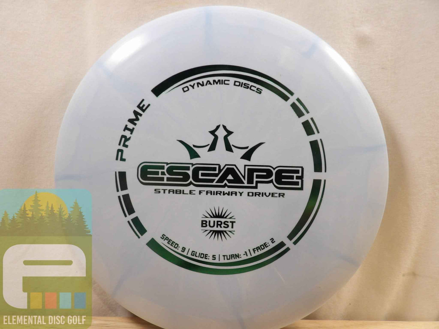 Dynamic Discs Prime Burst Escape (9/5/-1/2) - Elemental Disc Golf