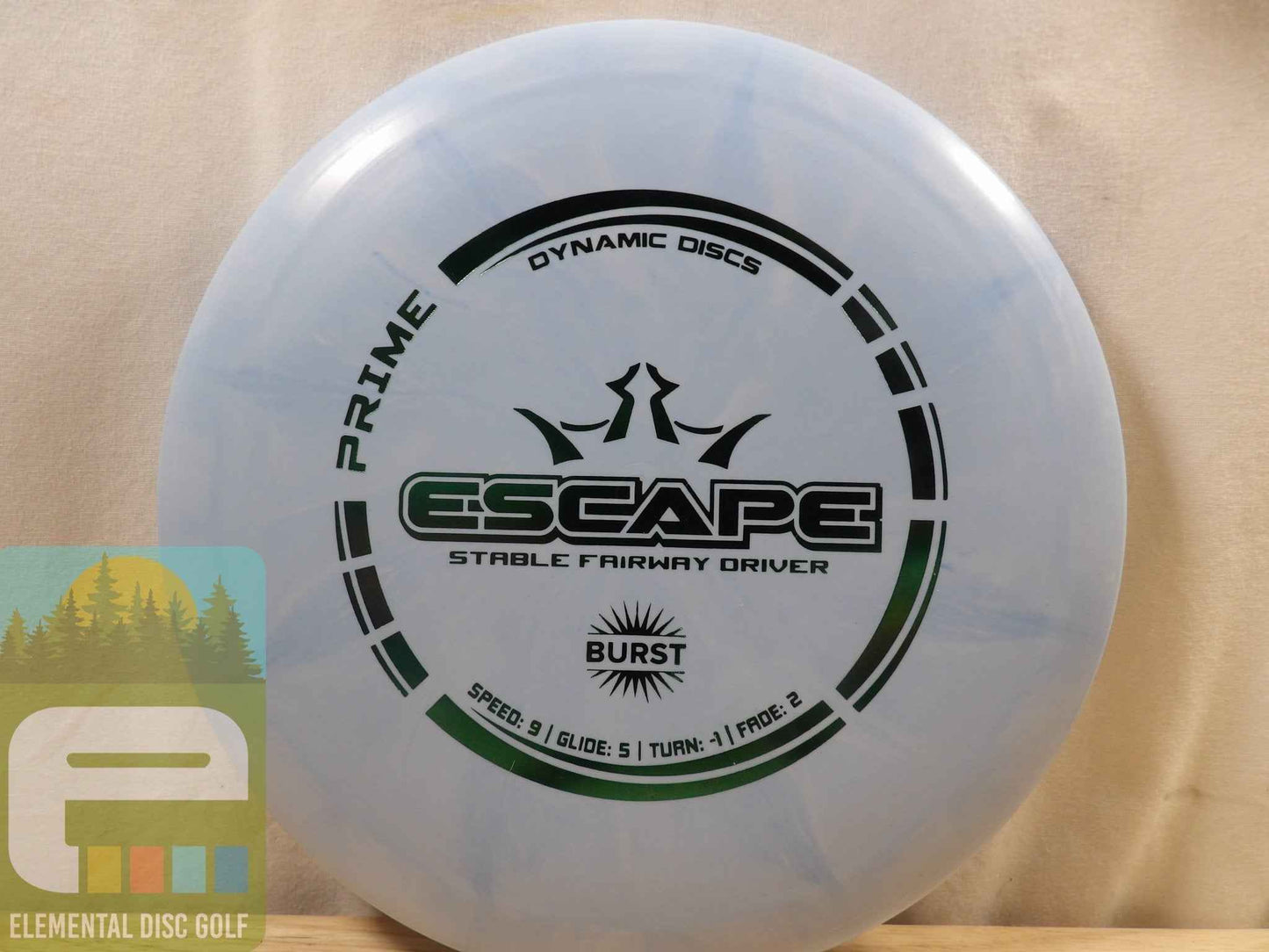 Dynamic Discs Prime Burst Escape (9/5/-1/2) - Elemental Disc Golf