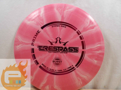 Dynamic Discs Prime Burst Trespass (12/5/-0.5/3) - Elemental Disc Golf