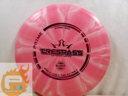 Dynamic Discs Prime Burst Trespass (12/5/ - 0.5/3) - Elemental Disc Golf