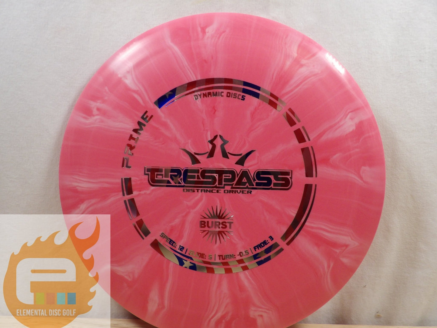 Dynamic Discs Prime Burst Trespass (12/5/ - 0.5/3) - Elemental Disc Golf