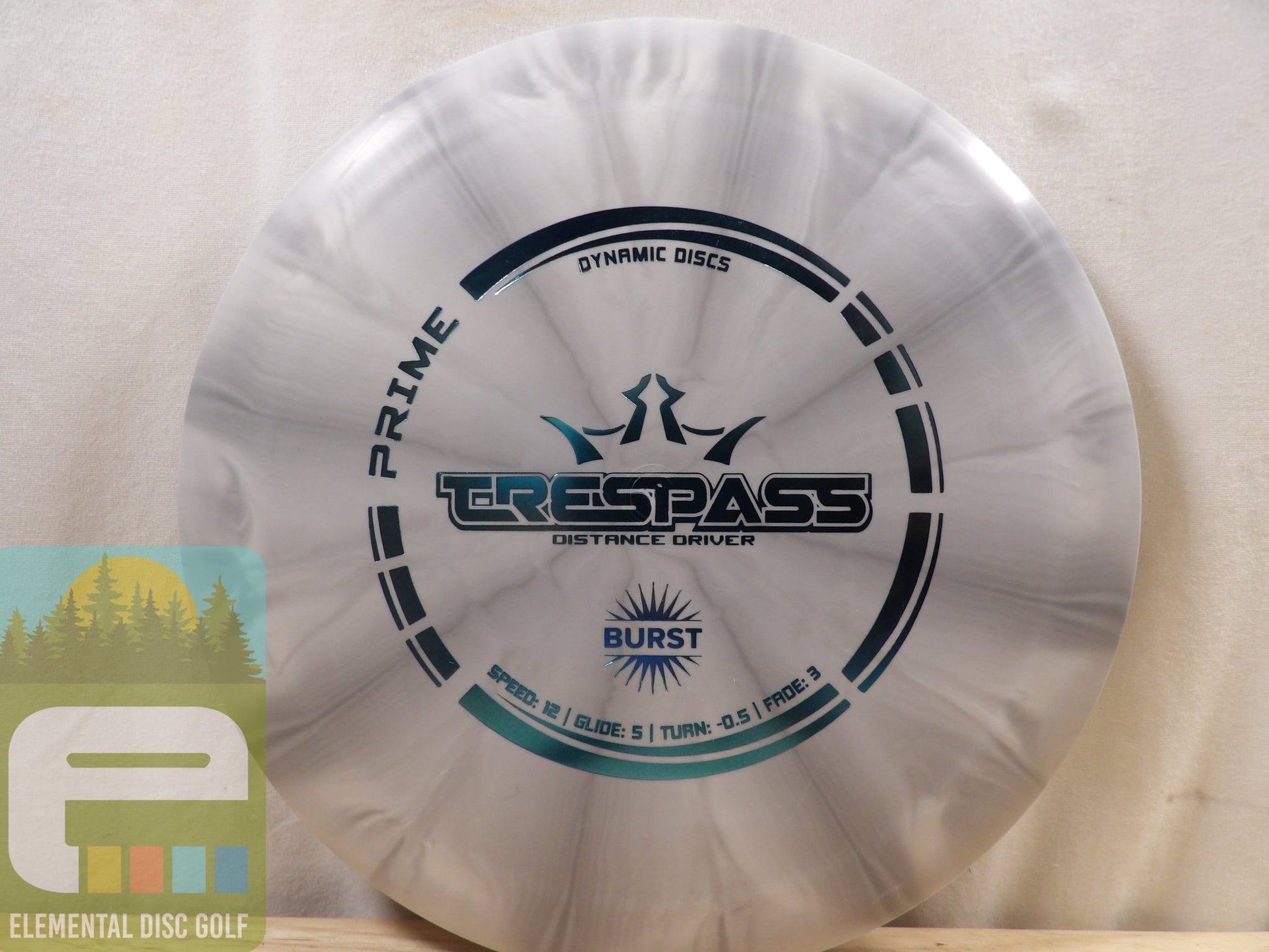 Dynamic Discs Prime Burst Trespass (12/5/ - 0.5/3) - Elemental Disc Golf