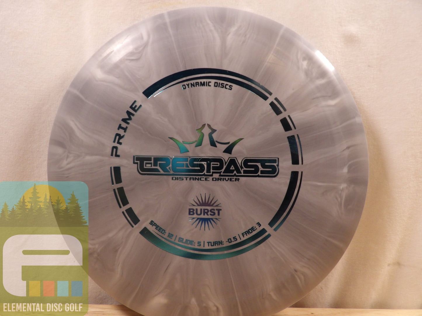 Dynamic Discs Prime Burst Trespass (12/5/ - 0.5/3) - Elemental Disc Golf