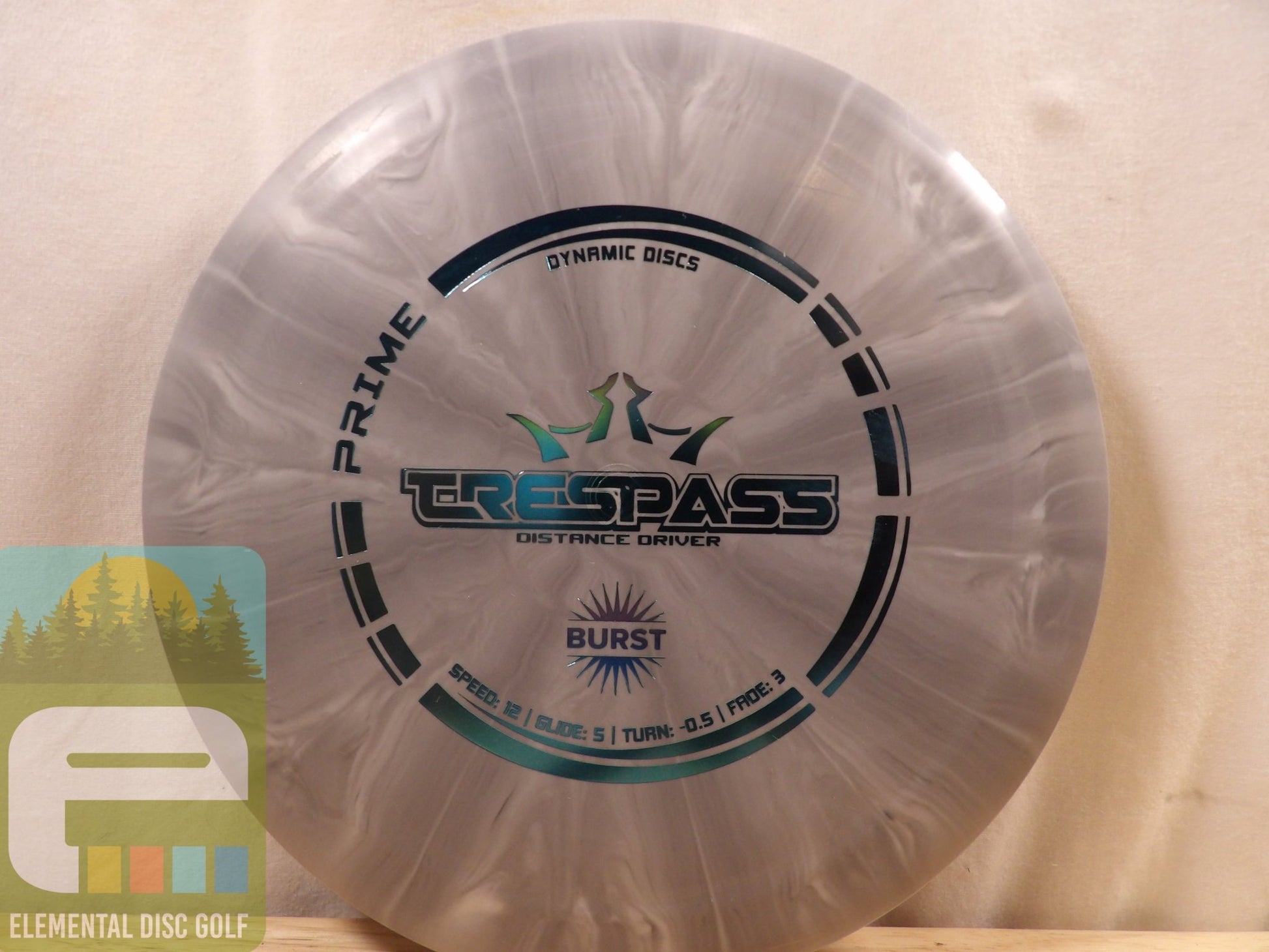 Dynamic Discs Prime Burst Trespass (12/5/ - 0.5/3) - Elemental Disc Golf