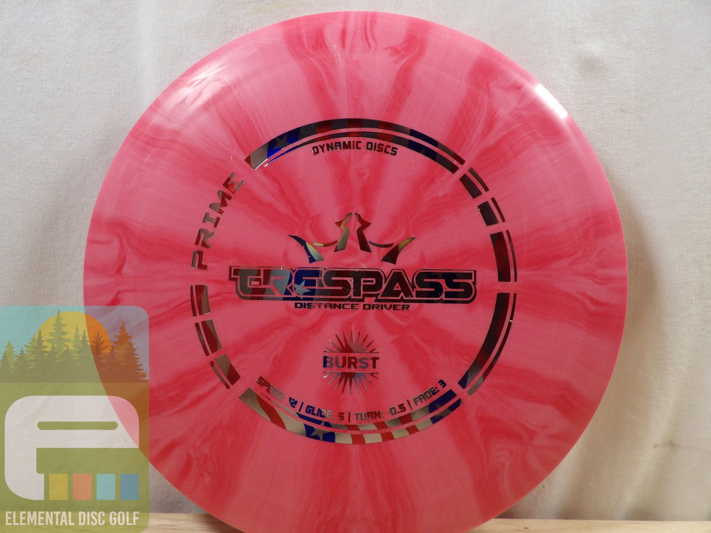 Dynamic Discs Prime Burst Trespass (12/5/ - 0.5/3) - Elemental Disc Golf