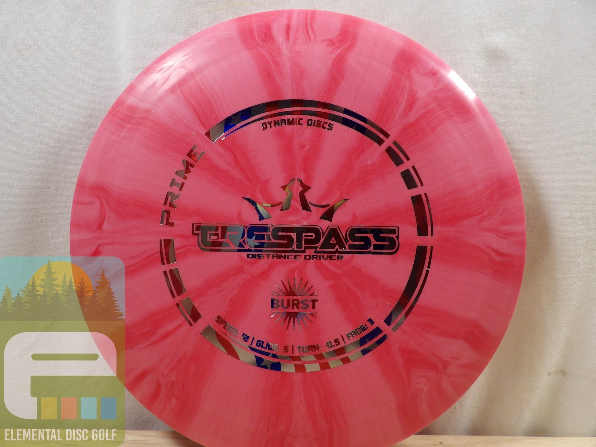 Dynamic Discs Prime Burst Trespass (12/5/ - 0.5/3) - Elemental Disc Golf