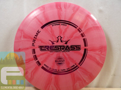 Dynamic Discs Prime Burst Trespass (12/5/ - 0.5/3) - Elemental Disc Golf