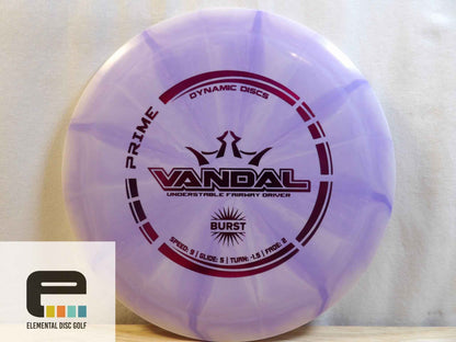 Dynamic Discs Prime Burst Vandal (9/5/-1.5/2) - Elemental Disc Golf