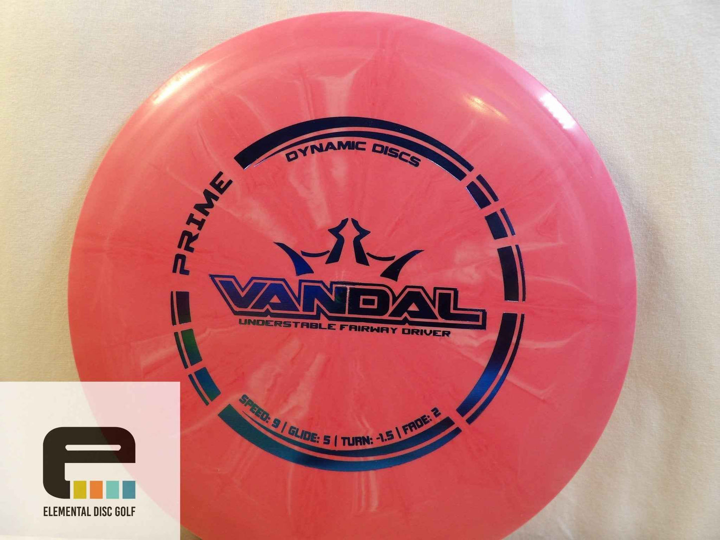 Dynamic Discs Prime Burst Vandal (9/5/-1.5/2) - Elemental Disc Golf
