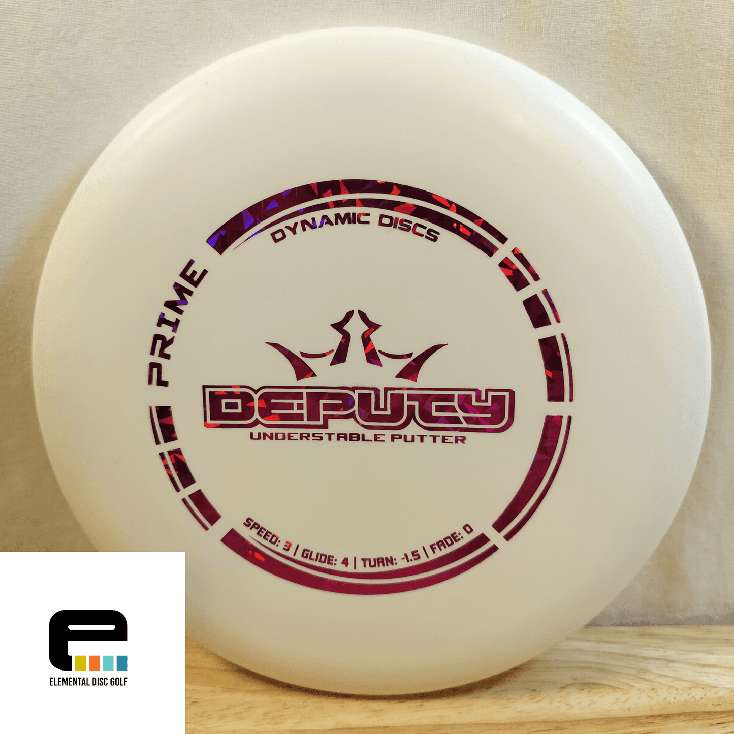 Dynamic Discs Prime Deputy (3/4/-1.5/0) - Elemental Disc Golf