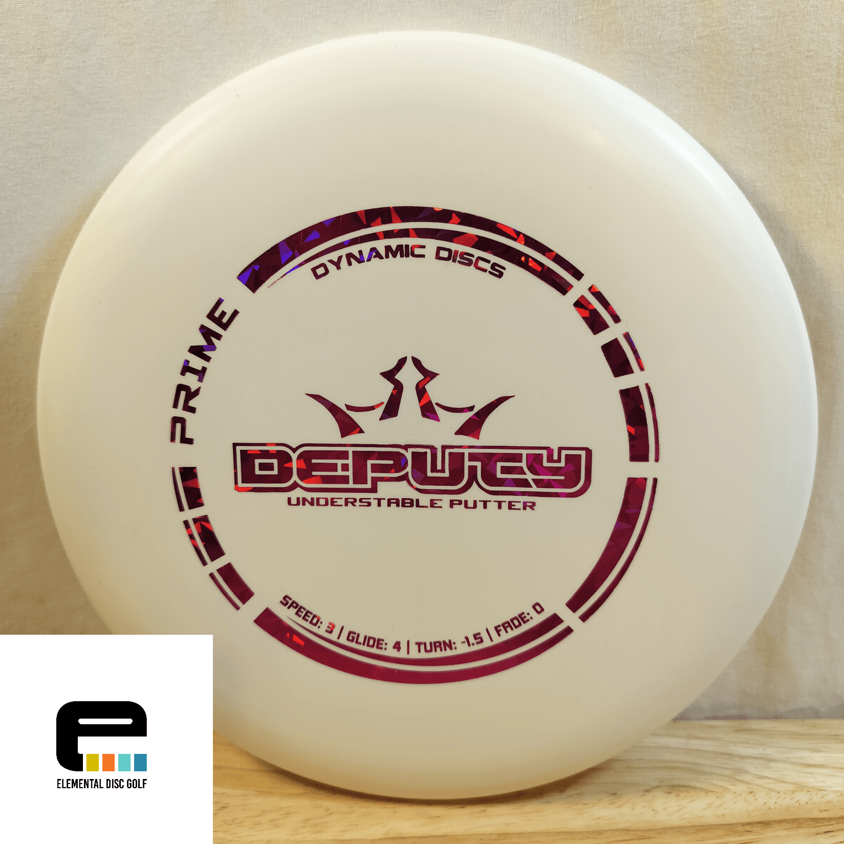 Dynamic Discs Prime Deputy (3/4/-1.5/0) - Elemental Disc Golf