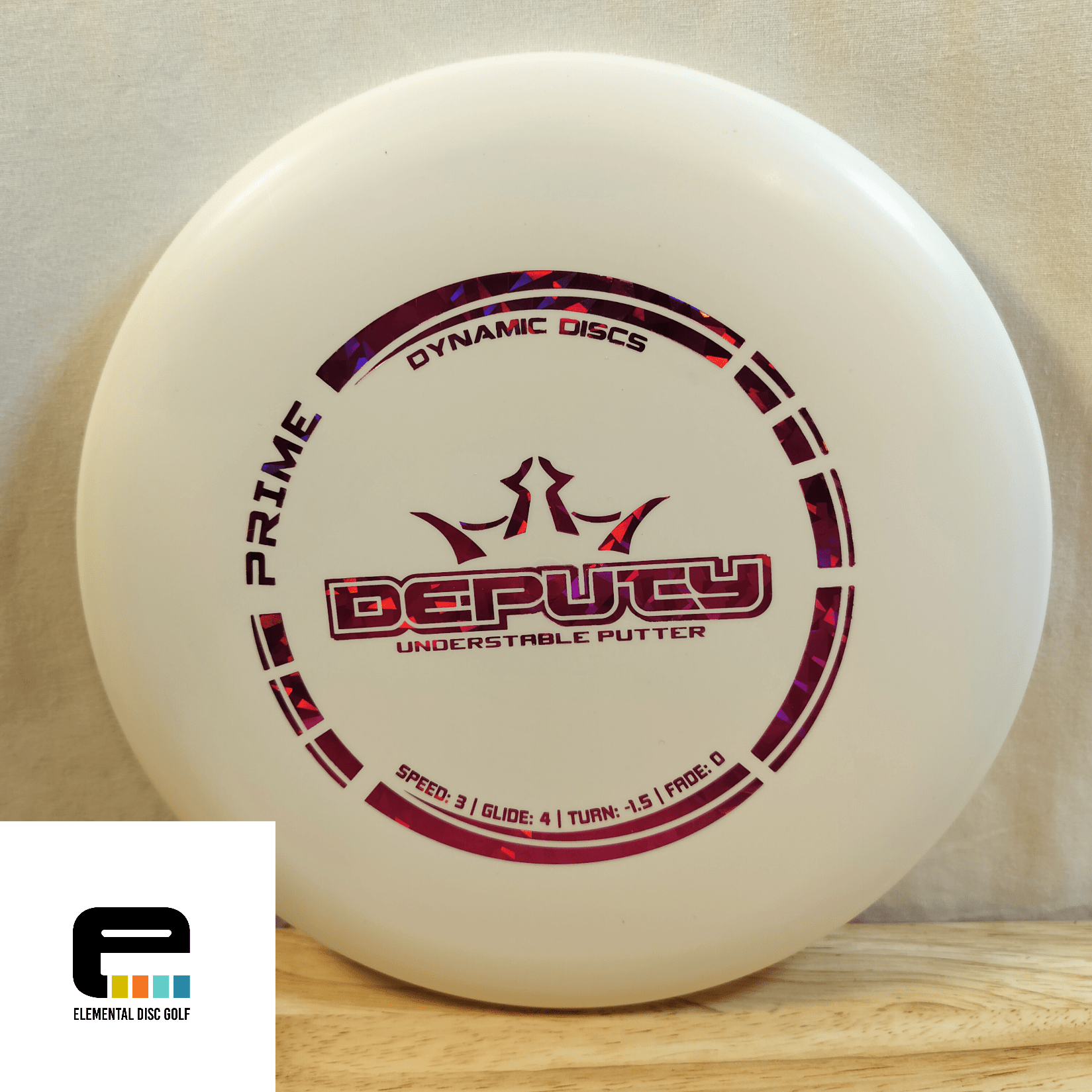 Dynamic Discs Prime Deputy (3/4/-1.5/0) - Elemental Disc Golf