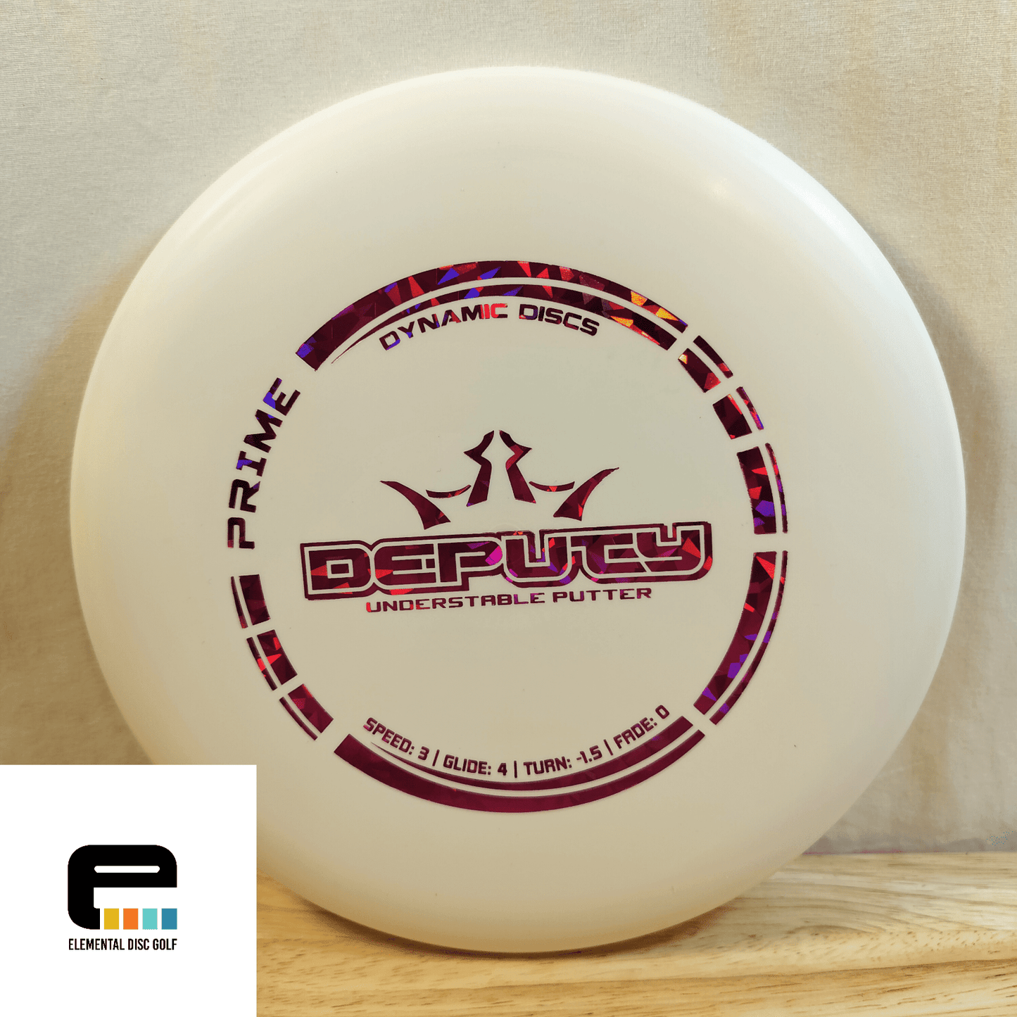 Dynamic Discs Prime Deputy (3/4/-1.5/0) - Elemental Disc Golf