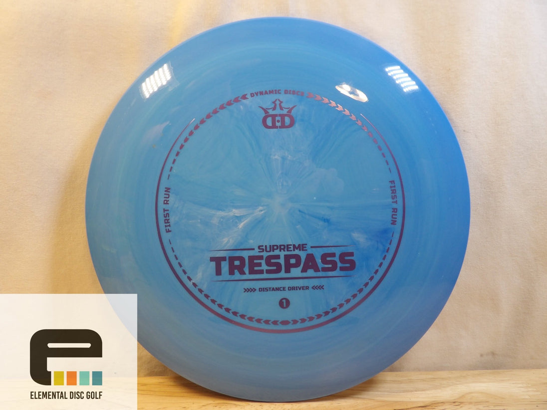 Dynamic Discs Supreme Trespass First Run - Elemental Disc Golf