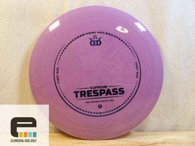 Dynamic Discs Supreme Trespass First Run - Elemental Disc Golf