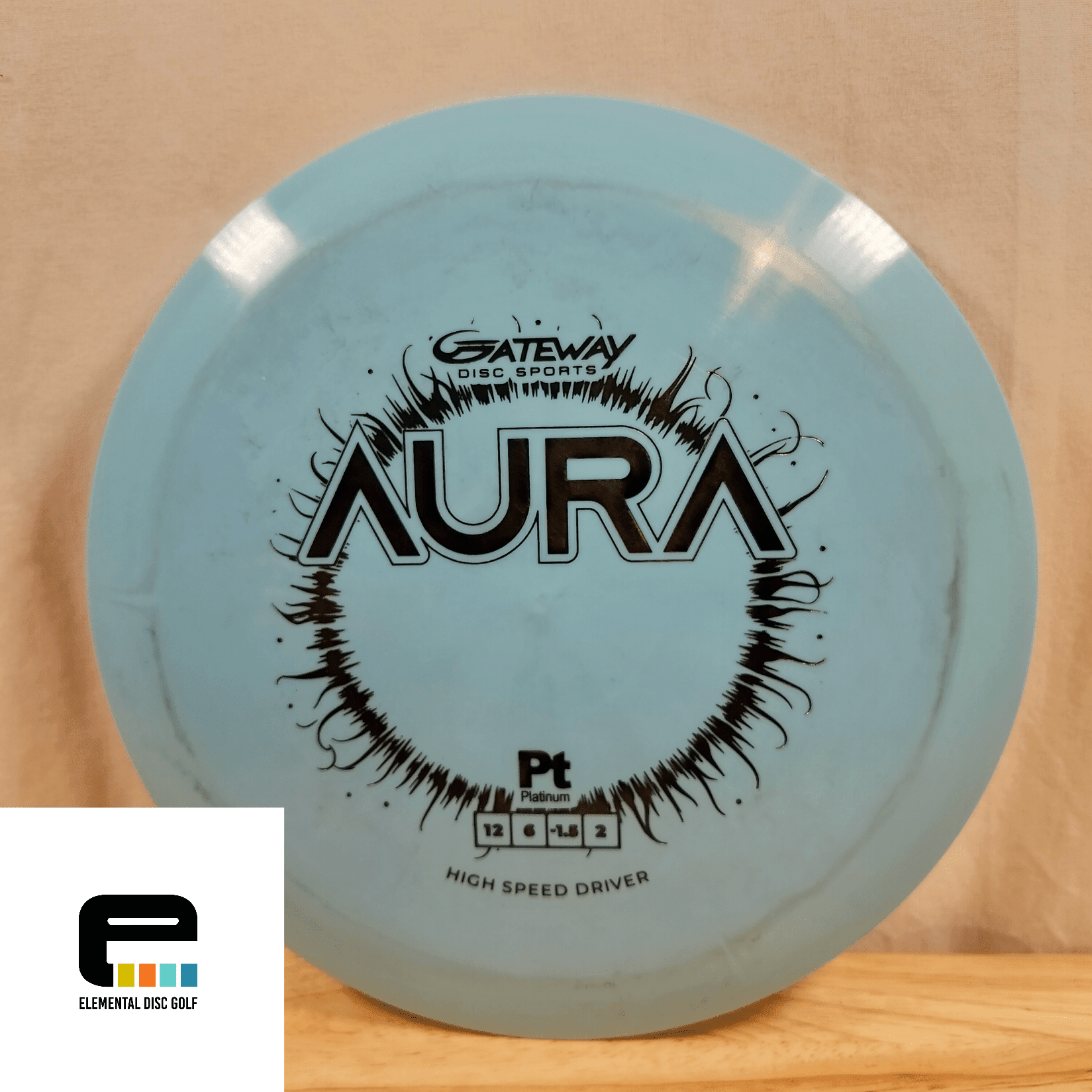 Gateway Discs Platinum Aura (12/6/-2/1) - Elemental Disc Golf