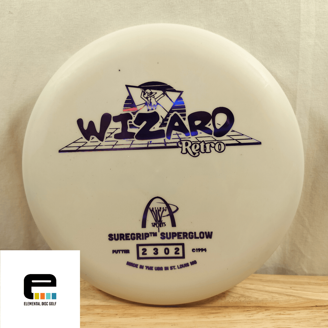 Gateway Discs Superglow (SS) Retro Wizard - Elemental Disc Golf